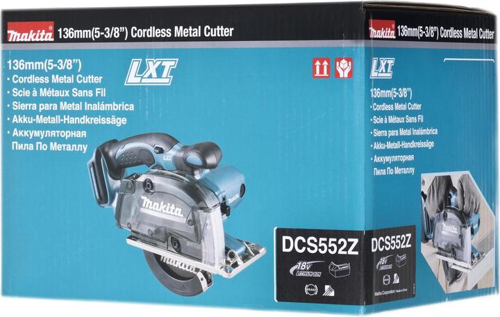 Actual product image Makita DCS552Z Cordless hand saw, 18 V, 51mm, ø136mm, Without batteries and charger!