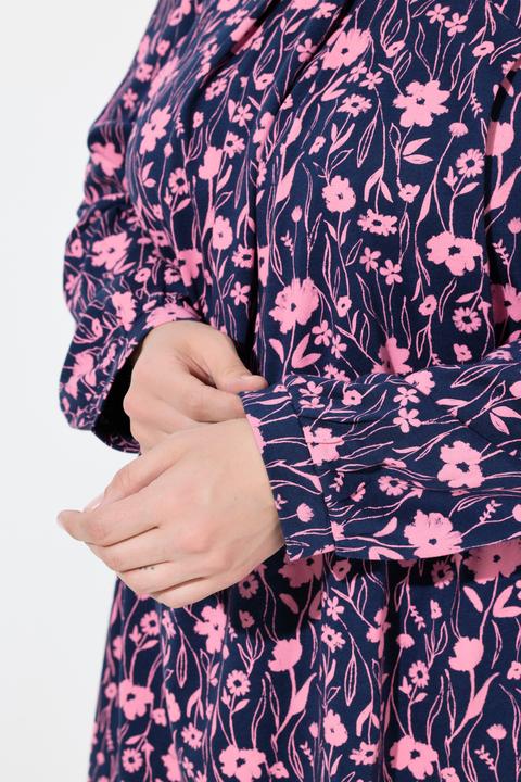 Produktbild Ulla Popken Shirt, Zierfalten, A-Linie, Carree-Ausschnitt, Langarm (50, 52)