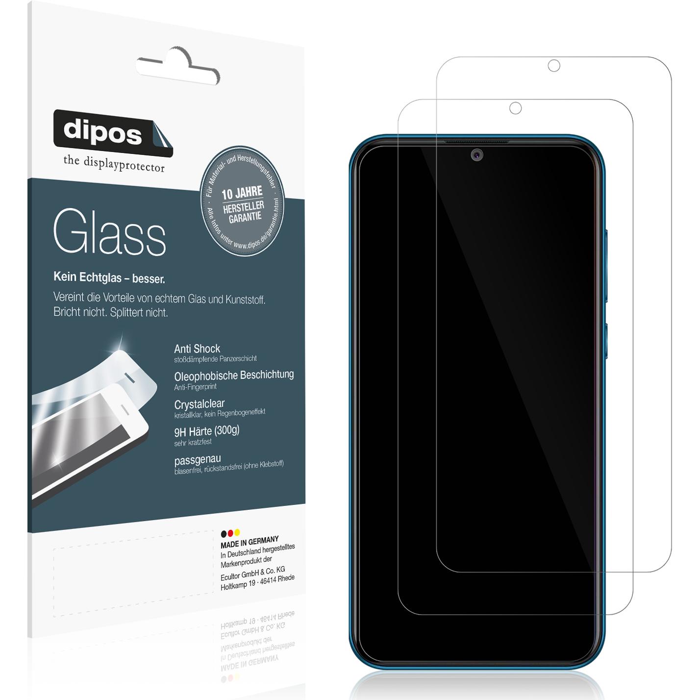 Dipos Displayschutz Anti-Shock (1 Stück, Coolpad Cool 5), Smartphone Schutzfolie, Transparent