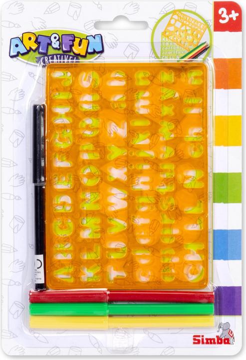 Simba A&F colouring stencils with pens