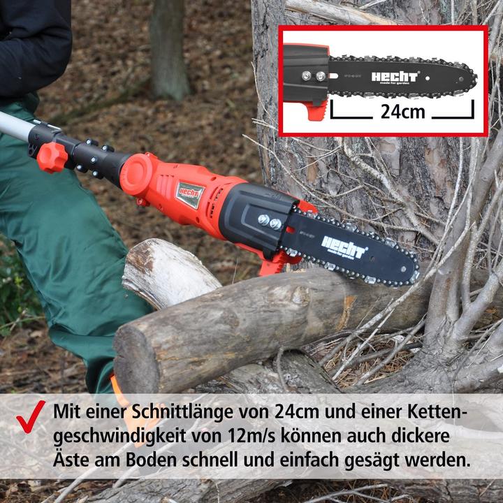 Actual product image Hecht 971 W High pruner (Electric chain saw)