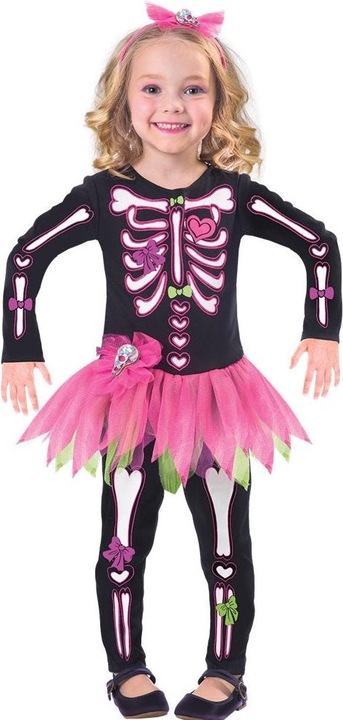 Produktbild Amscan Kinderkostüm Fancy Bones Skeleton Alter 3 - 4 Jahr (3, 4)