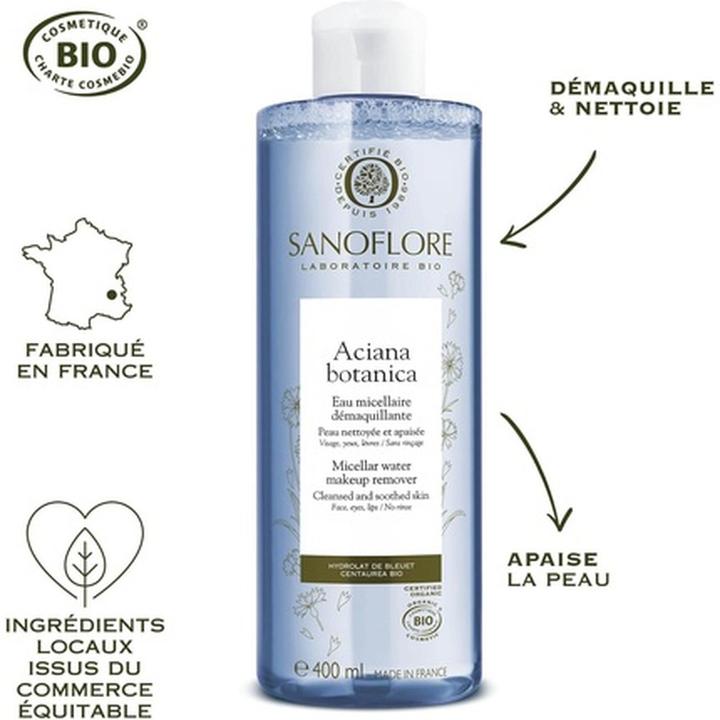 Immagine prodotto Sanoflore Acqua micellare detergente di Aciana Botanica (Acqua micellare, 400 ml)