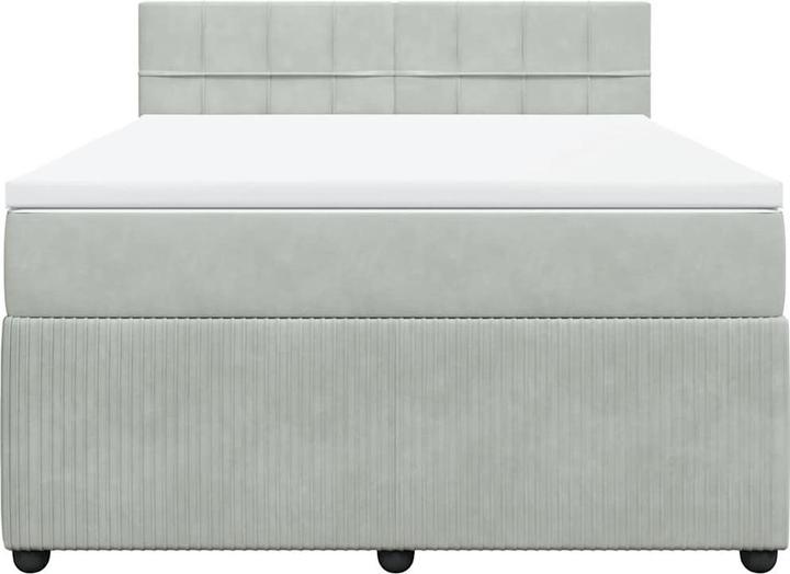 Produktbild vidaXL Bo x springbett mit Matratze 100 x 200 cm Samt (100 x 200 cm)