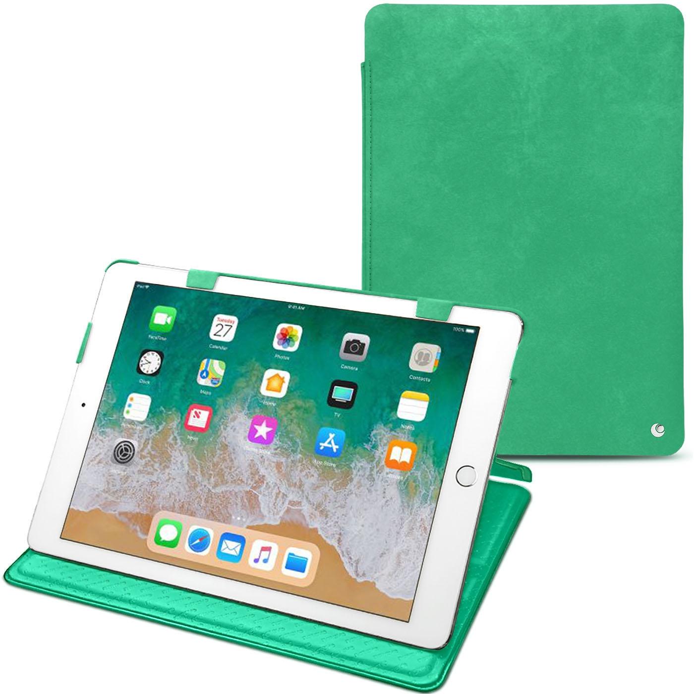 Noreve Lederschutzhülle horizontal (iPad 9.7), Tablet Hülle, Grün