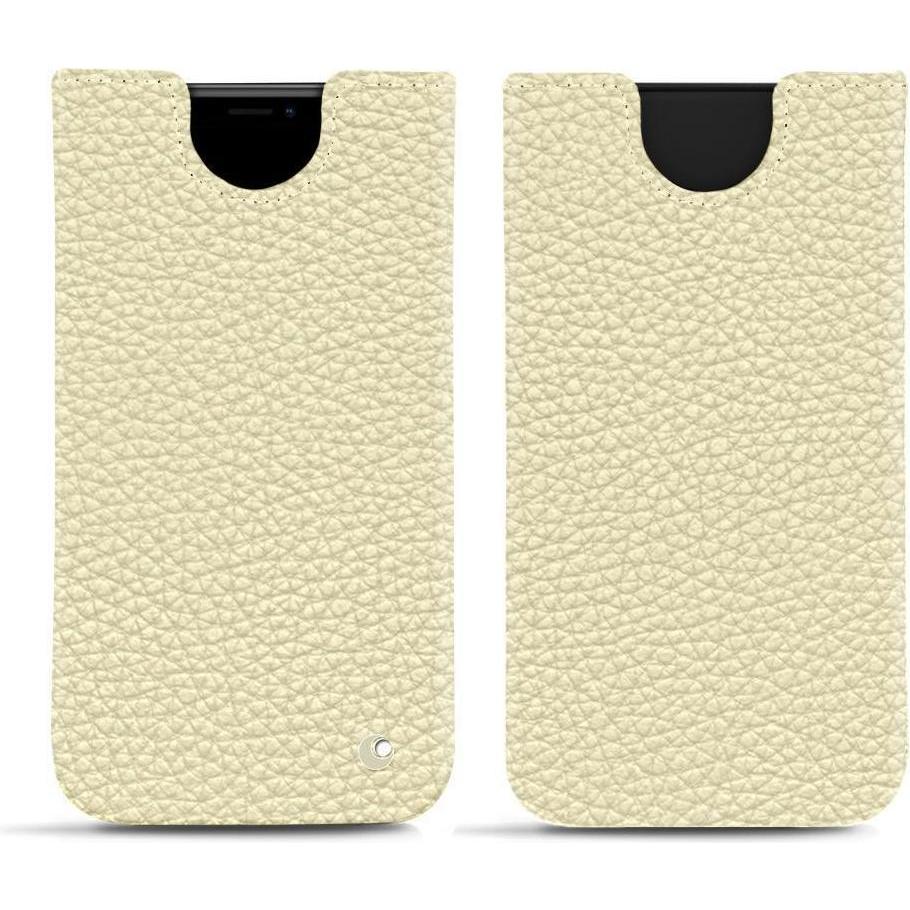 Noreve Lederschutzhülle (Apple iPhone XS Max), Smartphone Hülle, Weiss