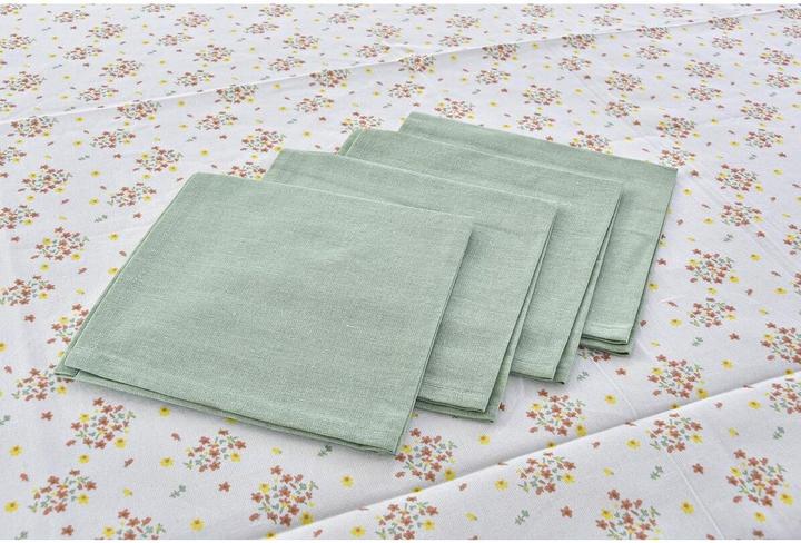 Produktbild DKD Home Decor Tischwäsche-Set Blomster 150 x 250 x 0,5 cm grün
