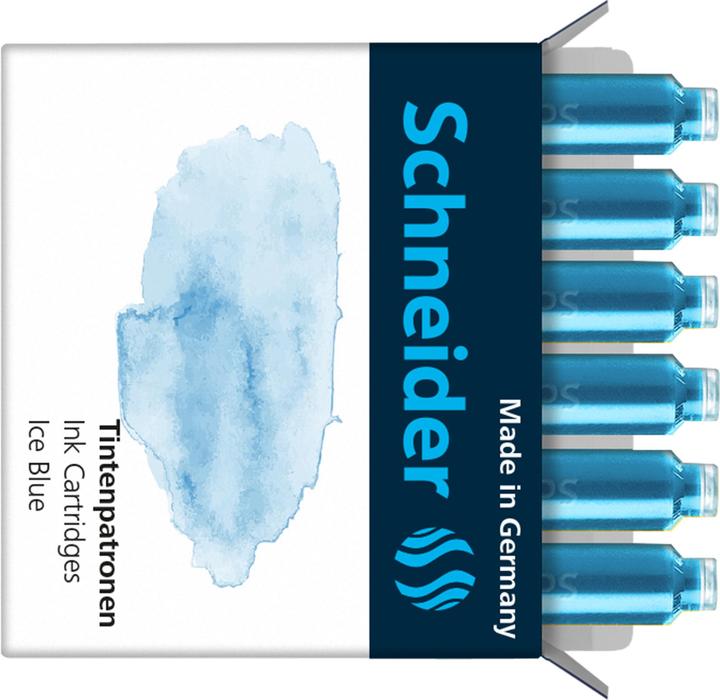 Actual product image Schneider Ink cartridge Callissima 6 pieces, Ice Blue (6 Piece, Light blue)