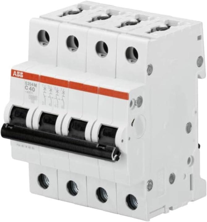 Produktbild ABB S204M-C40 Sicherungsautomat C-Char.,10kA,40A,4P