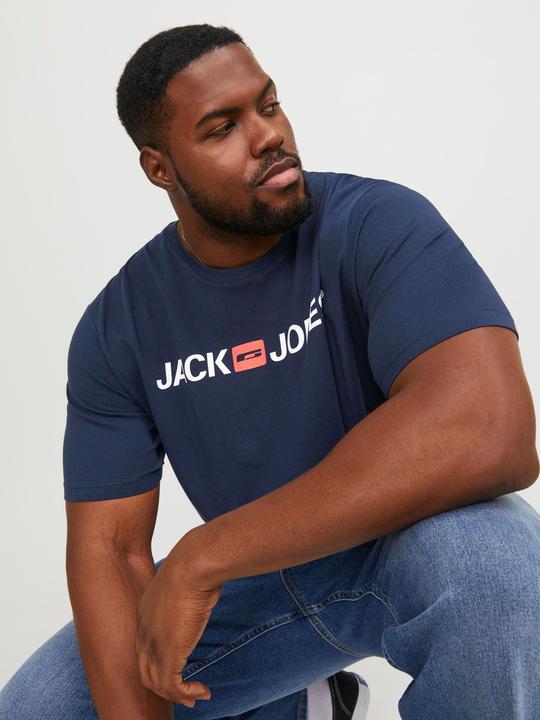 Image du produit Jack & Jones T-shirt plus size en jersey de coton (8XL)