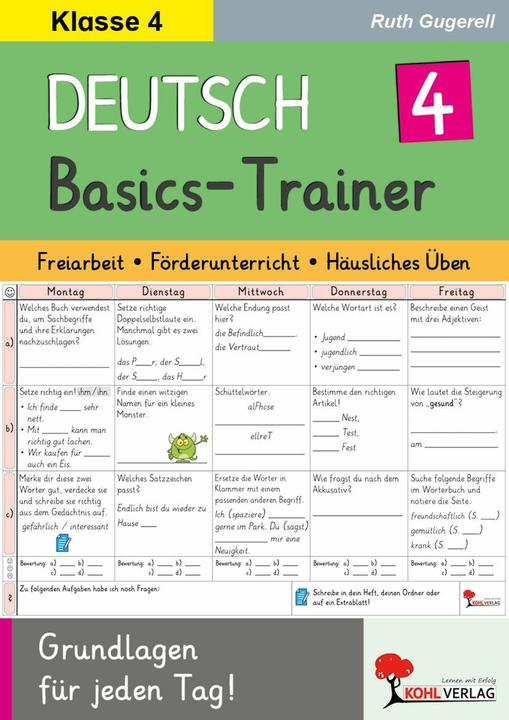 Produktbild Deutsch-Basics-Trainer / Klasse 4 (Deutsch)