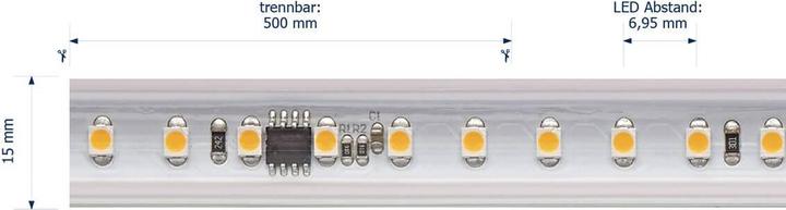 Immagine prodotto Sigor 8W/m Striscia LED ad alta tensione 4000K 25m 120LED/m IP65 230V 600lm/m Ra90