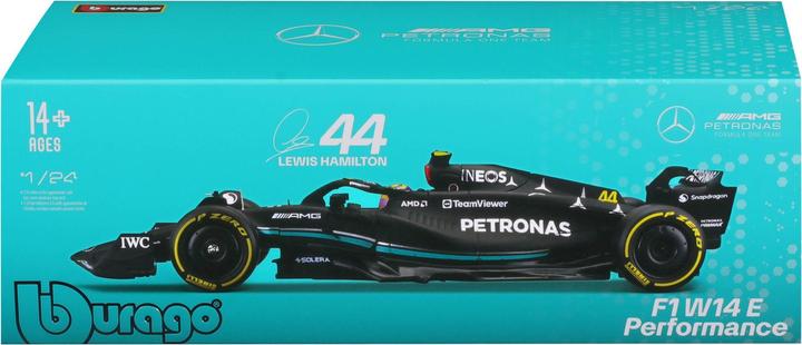 Actual product image Bburago Mercedes-AMG F1 W14 E Perf. Hamilton 2023