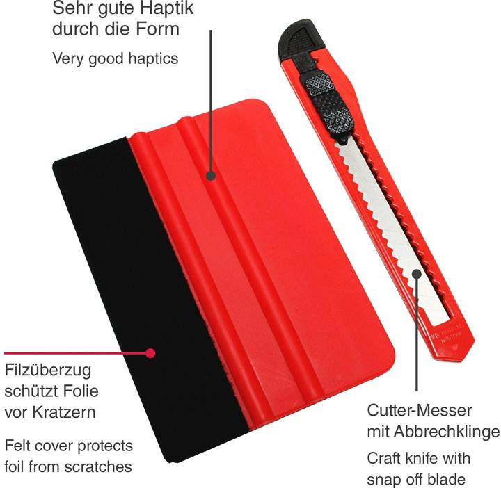 Produktbild Gardinia Rakel+Cutter Set für Fensterfolien (10 x 7 cm)