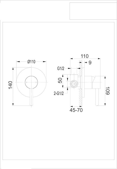 Actual product image Omnires Y Unterputz-Brausemischer schwarz