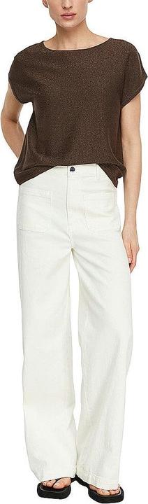 Image du produit Comma Allover-Glitzergarn-Pullover mit Cap-Sleeves (44)