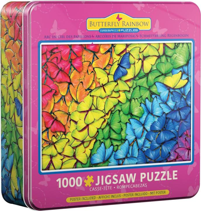 Eurographics Scatola di puzzle arcobaleno farfalla (1000 pezzi)