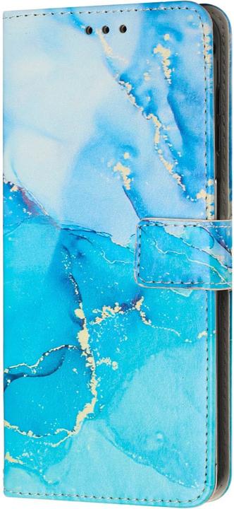 Immagine prodotto Art iPhone 14 Pro Max Custodia a libro con portacarte Marble Blue (Apple iPhone 14 Pro Max)