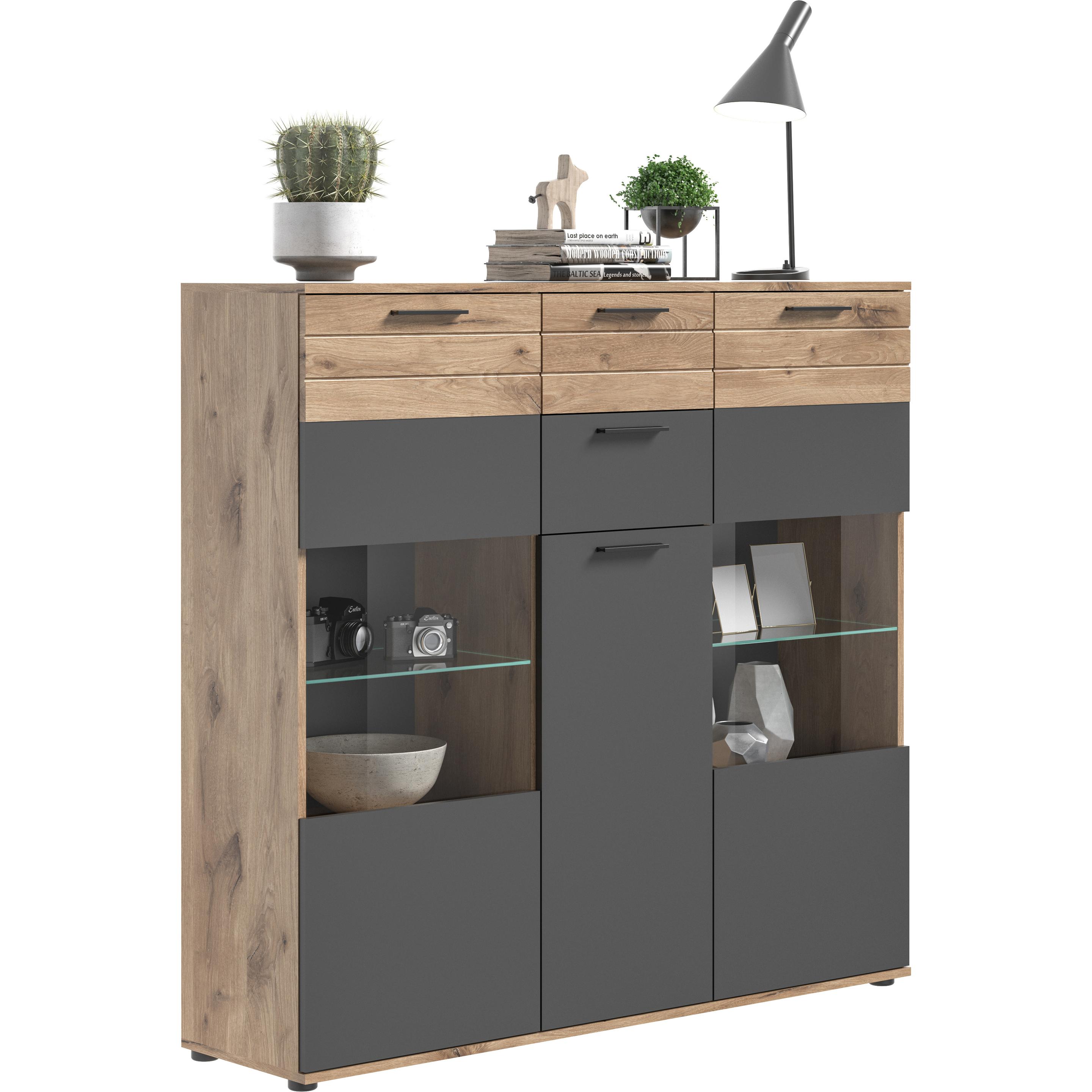 Xonox Home, Kommode + Sideboard, Mason (140 x 37 x 134 cm)