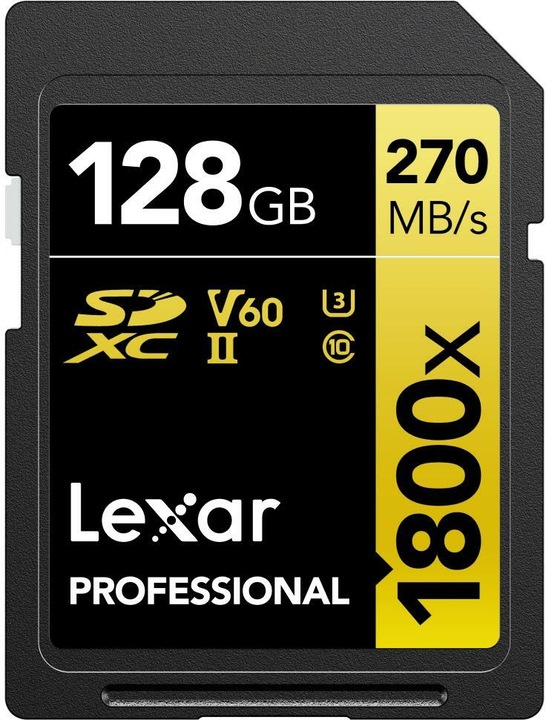 Produktbild Lexar Pro 1800x R270 SDXC (128 GB, SDXC, U3, UHS-II)