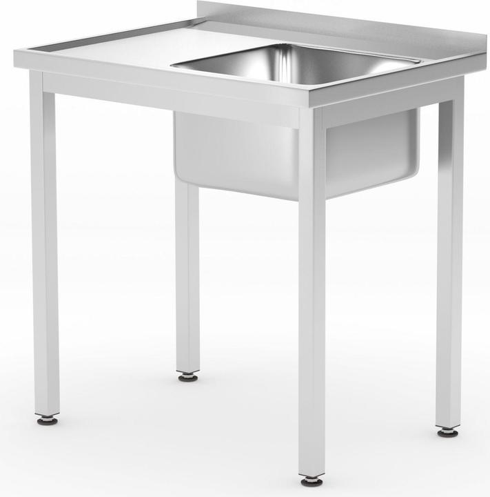 Hendi Lavandino singolo a destra con mensola a destra. 800x600x850/8