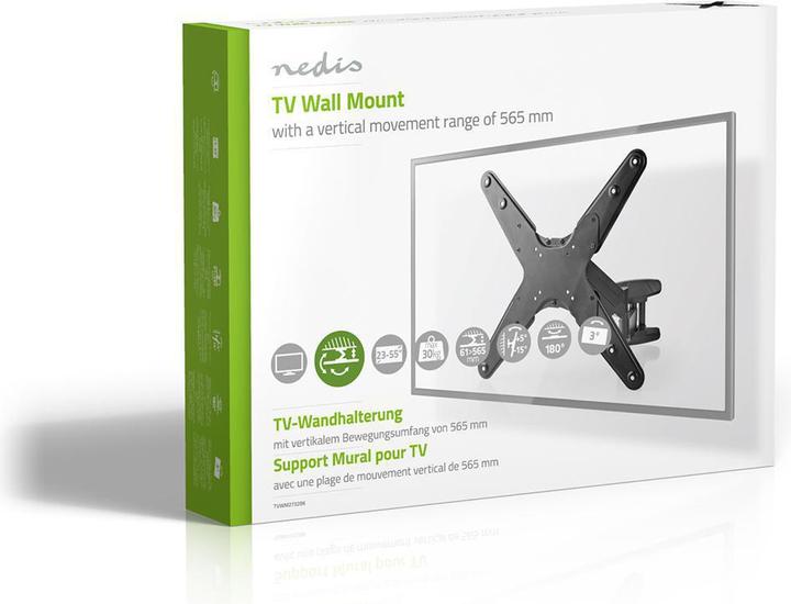 Produktbild Nedis Schwenkbare TV-Wandhalterung, 23-55" (Wand, 30 kg, 23" - 55")