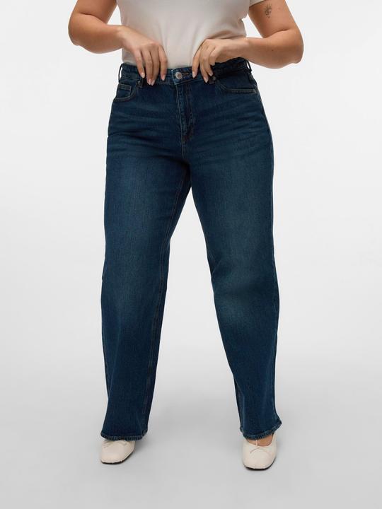 Actual product image Vero Moda VMCTESSA Hohe Taille Weiter Beinschnitt Jeans Weit geschnitten (W44/L32)