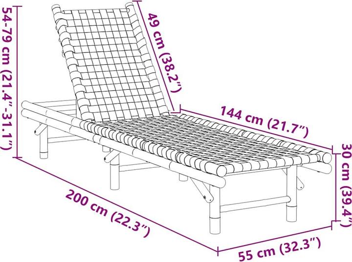 Immagine prodotto vidaXL Sonnenliege (200 cm)