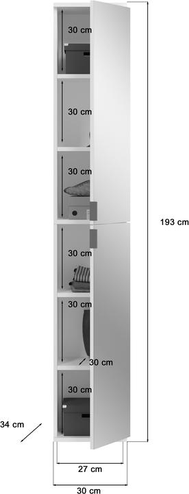 Produktbild Xonox Home Projekt X (98 x 34 x 193 cm)