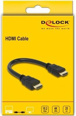 Actual product image Delock HDMI (Typ A) — HDMI (Typ A) (0.25 m)