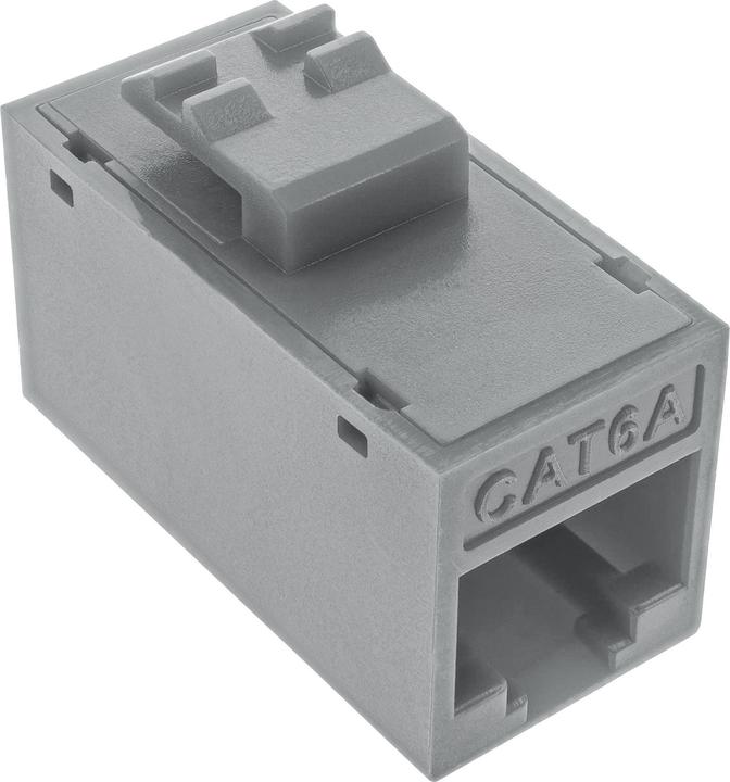 Produktbild InLine 8er Pack ® Keystone RJ45 Buchse/Buchse, ungeschirmt, Cat.6A, grau (Keystone Modul)
