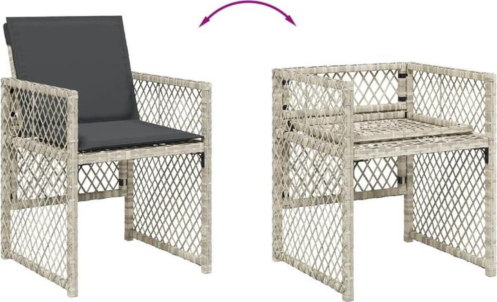 Produktbild vidaXL Garten Essgruppe (110 x 106 x 73 cm)