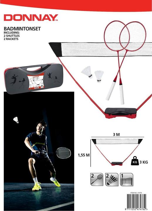 Produktbild Donnay Badmintonset 5pcs MT/PP