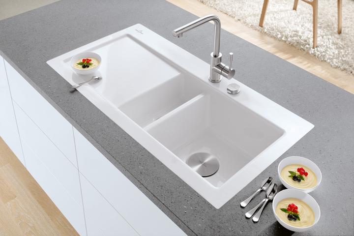 Actual product image Villeroy & Boch Modern Steel low-pressure kitchen mixer tap, stainless steel