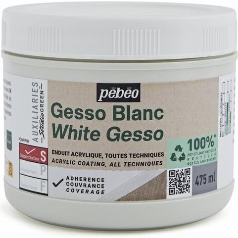 Pebeo Studiogrün-weisses Gesso (475 ml) (818605)
