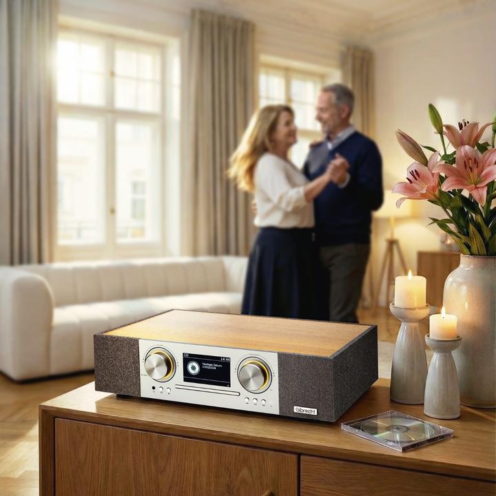 Actual product image Albrecht DR 1000 All-in-One Soundsystem (DAB+, Internet radio, Wi-Fi)
