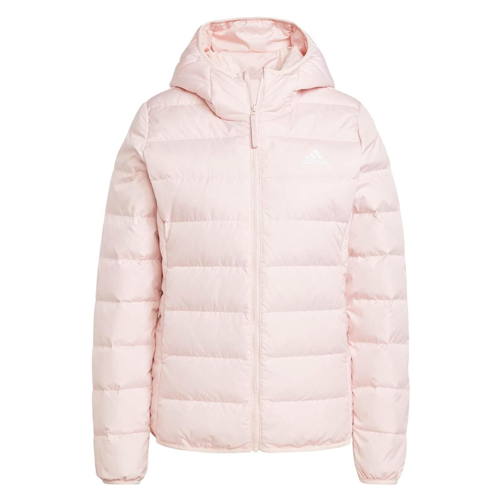 Adidas, Vrouwen, Winterjassen, Leichte Essentials-Daunenjacke Mit Kapuze Für Damen, Roze, (Xs)