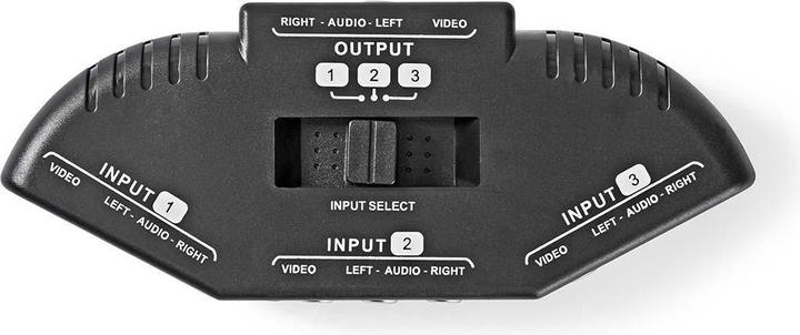 Productafbeelding Nedis AV-switcher met 3 poorten, 3 x cinch-ingangen (RWY).