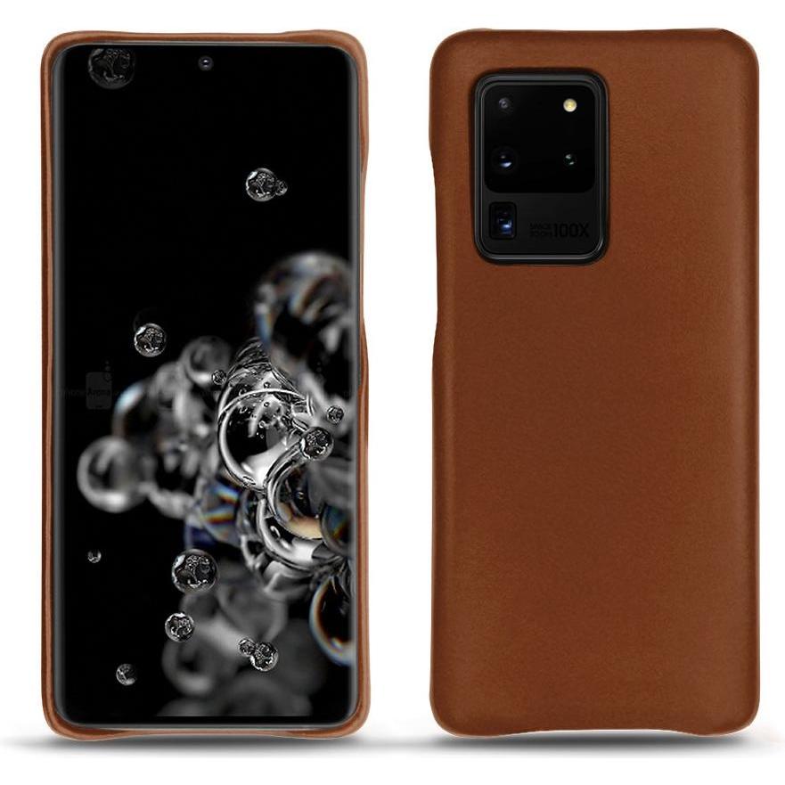 Noreve Lederschutzhülle (Samsung Galaxy S20 Ultra 5G), Smartphone Hülle, Braun