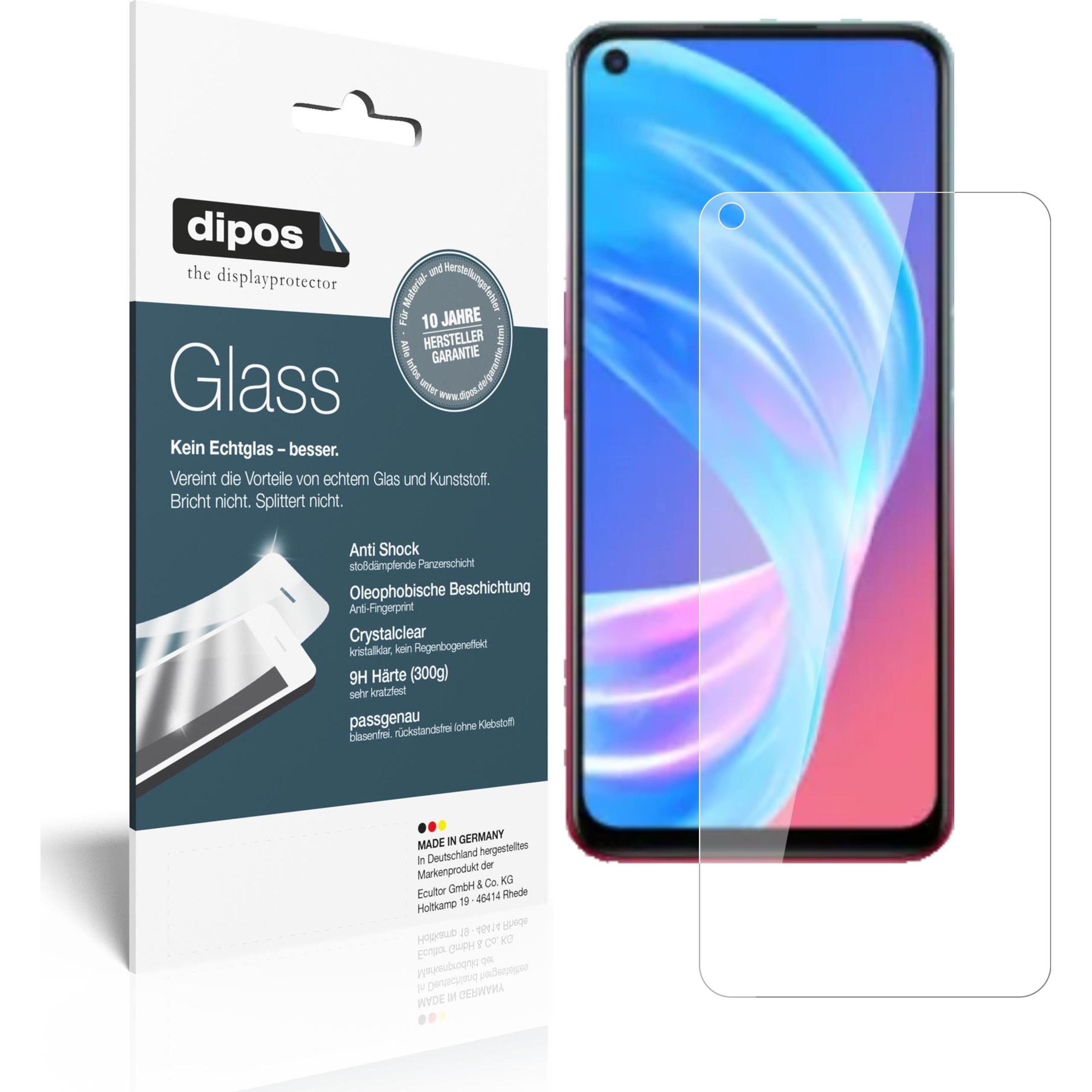Dipos Displayschutz Anti-Shock (1 Stück, Oppo A73 5G), Smartphone Schutzfolie, Transparent