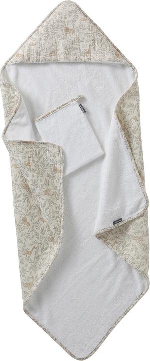 Vertbaudet Baby Geschenk-Set: Kapuzenbadetuch & Waschhandschuh BABYLON