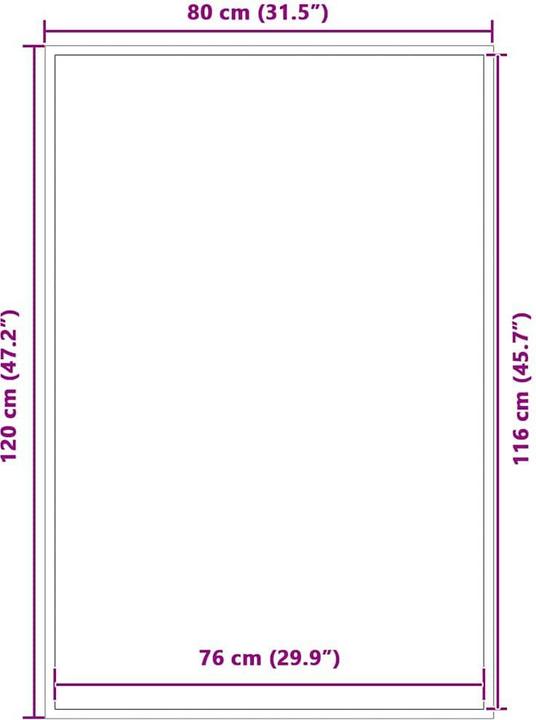 Actual product image vidaXL Marka (80 x 120 cm)