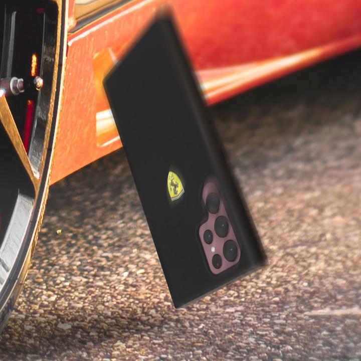 Actual product image Ferrari FESSIHCS22LBK S22 Ultra S908 Black (Samsung Galaxy S22 Ultra)