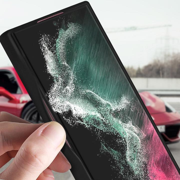 Actual product image Ferrari FESSIHCS22LBK S22 Ultra S908 Black (Samsung Galaxy S22 Ultra)