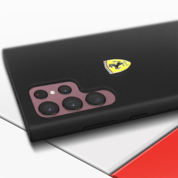 Actual product image Ferrari FESSIHCS22LBK S22 Ultra S908 Black (Samsung Galaxy S22 Ultra)
