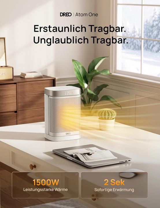 Produktbild Dreo PTC-Heizlüfter mit Thermostat und Timer (1500 W)