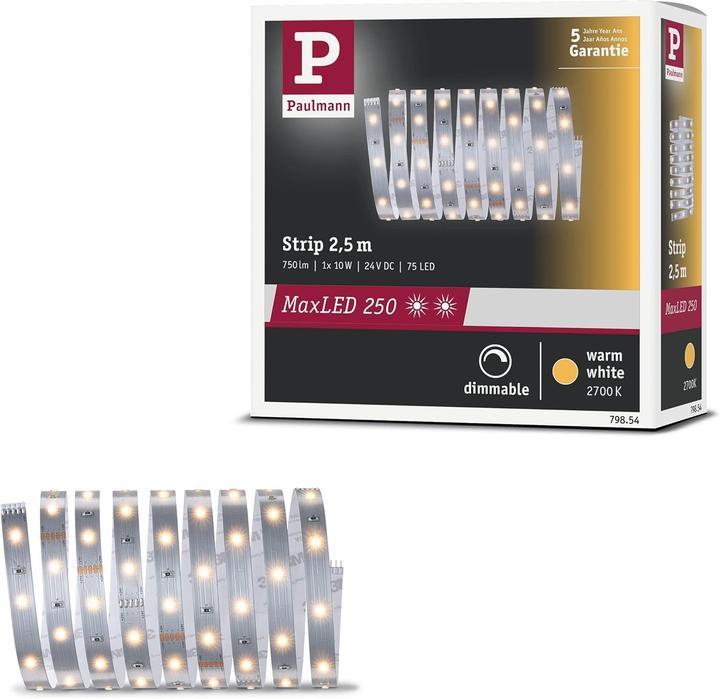 Image du produit Paulmann MaxLED (Blanc chaud, 500 cm, Intérieur)