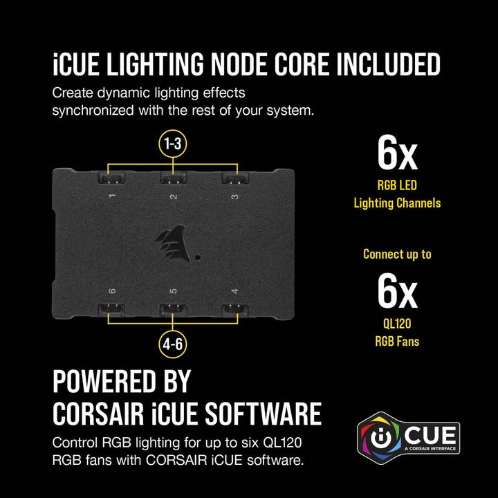 Actual product image Corsair iCUE QL120 RGB (120 mm, 3 x)