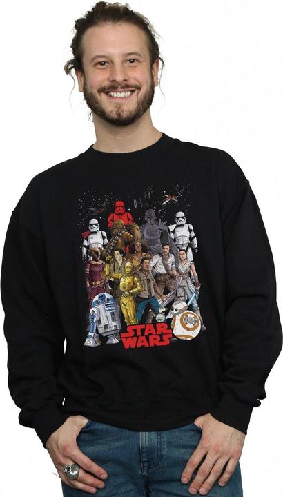Immagine prodotto Star Wars The Rise Of Skywalker Character Collage Felpa Uomo (3XL)