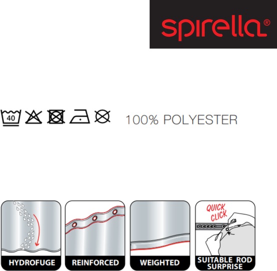 Actual product image spirella Primo (180 x 180 cm)